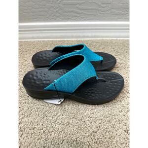 AEROTHOTIC | Women’s Comfort Flip Flop Sandal Blue Arch Support NWT | Size 7